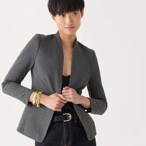 NWOT J Crew Going Out Blazer Gray Stretch Twill size 8